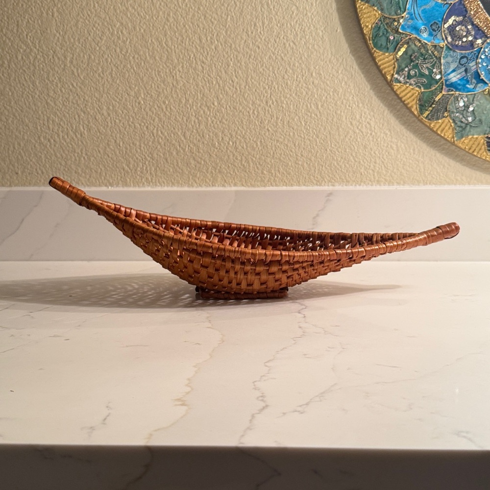 Vintage Gondola Boat Shaped Basket